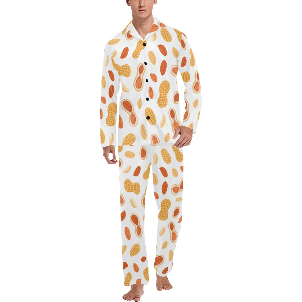 peanuts pattern Men's Long Pajama Set