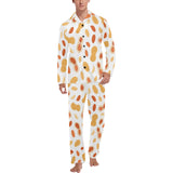 peanuts pattern Men's Long Pajama Set