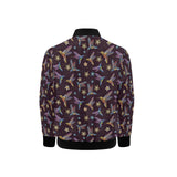Hummingbird Pattern Print Design 04 Kids' Boys' Girls' Bomber Jacket