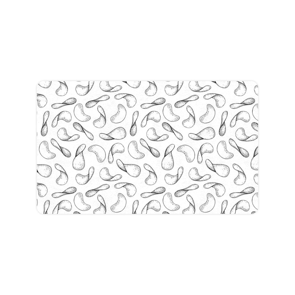Potato Chips Pattern Print Design 04 Doormat