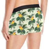 Beautiful parrot palm leaves pattern Men's All Over Print Boxer Briefs Men's Underwear