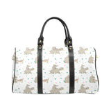 Cute Rhino pattern background Travel Bag