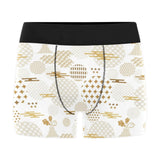 Beautiful gold japanese pattern Men's All Over Print Boxer Briefs Men's Underwear