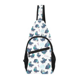 Pigeon Pattern Print Design 02 All Over Print Chest Bag