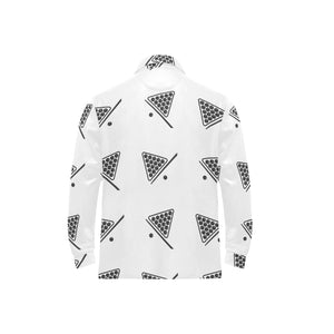 Billiard Ball Pattern Print Design 03 Men's Long Sleeve Polo Shirt