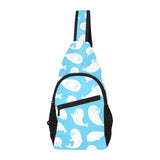 Cute white sea lion seals pattern All Over Print Chest Bag