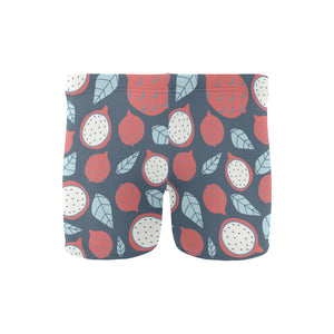 dragon fruits dark blue background Men's Swimming Trunks