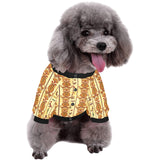 Egypt Hieroglyphics Pattern Print Design 04 All Over Print Pet Dog Round Neck Fuzzy Shirt