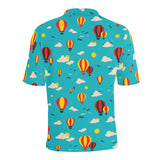 Hot Air Balloon Sky Pattern Men's All Over Print Polo Shirt