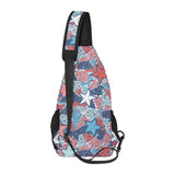 Hand drawn colorful starfish All Over Print Chest Bag