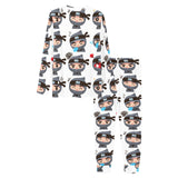 Cute ninja design pattern Women's All Over Print Pajama Set