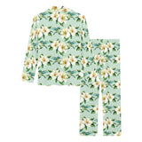 Hummingbird Pattern Print Design 01 Women's Long Pajama Set