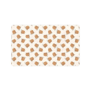 Pancake Pattern Print Design 01 Doormat