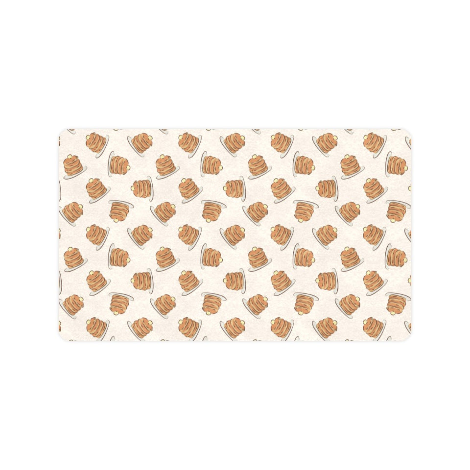 Pancake Pattern Print Design 01 Doormat