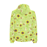 Snail Pattern Print Design 01 Men's Padded Hooded Jacket