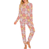 Pig Pattern Print Design 04 Women's All Over Print Pajama Set