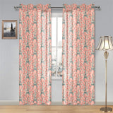Eiffel Tower Flower Pattern Design 03 Gauze Curtain