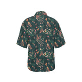 Snake forest pattern Women's All Over Print Hawaiian Shirt