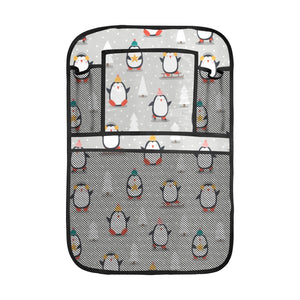 Cute Penguin christmas pattern Car Seat Back Organizer