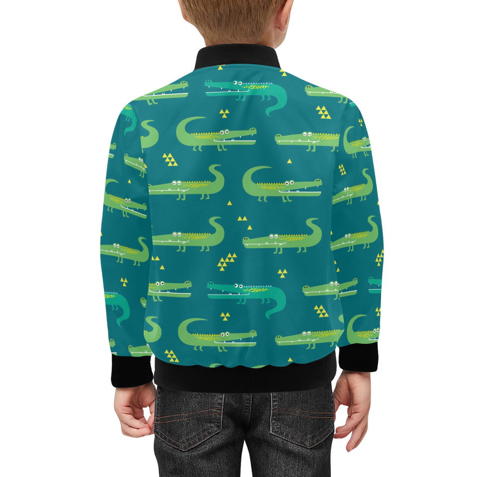 Crocodile pattern Kids' Boys' Girls' Bomber Jacket