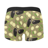 Eggplant Pattern Print Design 02 Men's All Over Print Boxer Briefs Men's Underwear