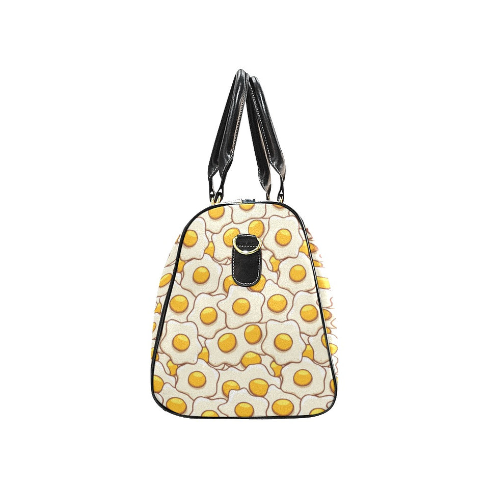 Fried Eggs Pattern Print Design 02 Travel Bag