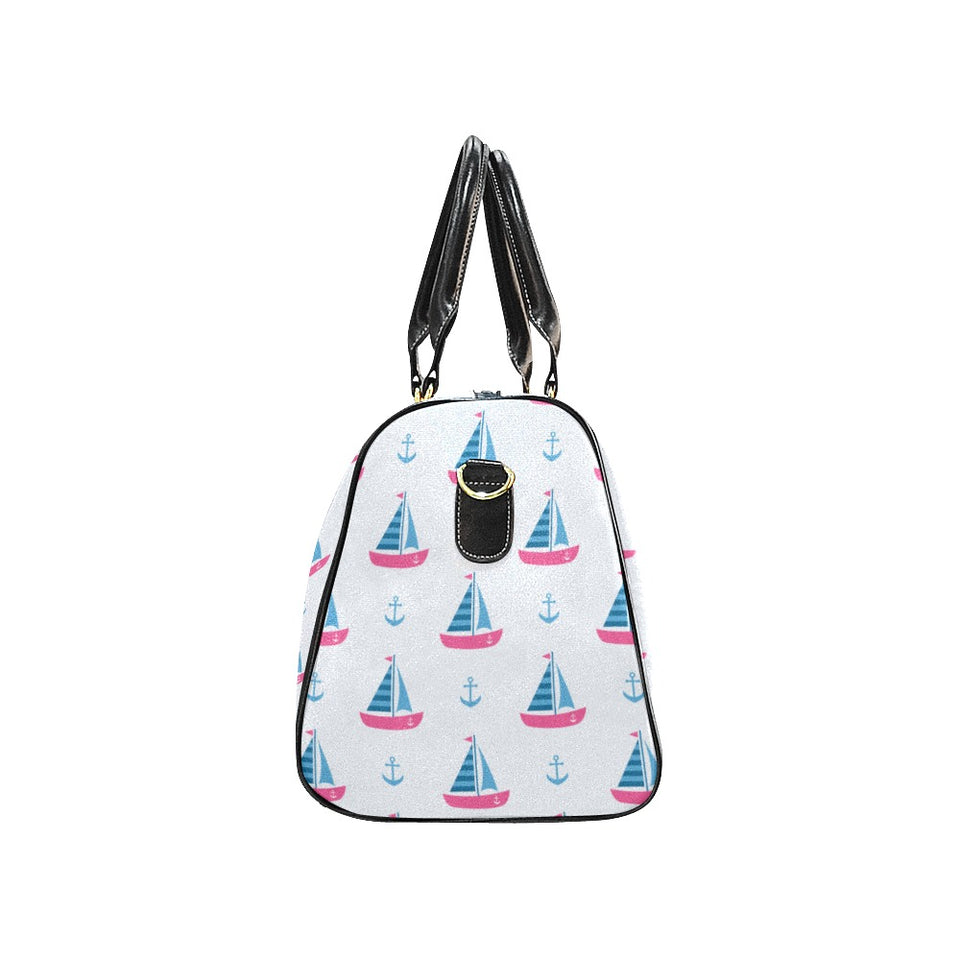 Sailboat anchor pattern Travel Bag