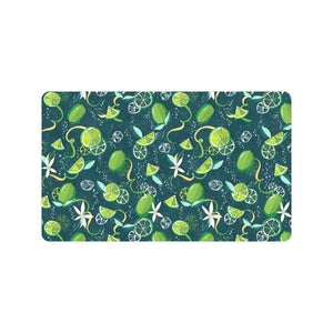 Lime ice flower pattern Doormat