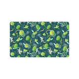 Lime ice flower pattern Doormat