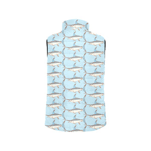 Swordfish Pattern Print Design 01 Men's Padded Vest