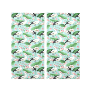 Pelican Pattern Print Design 01 Gauze Curtain