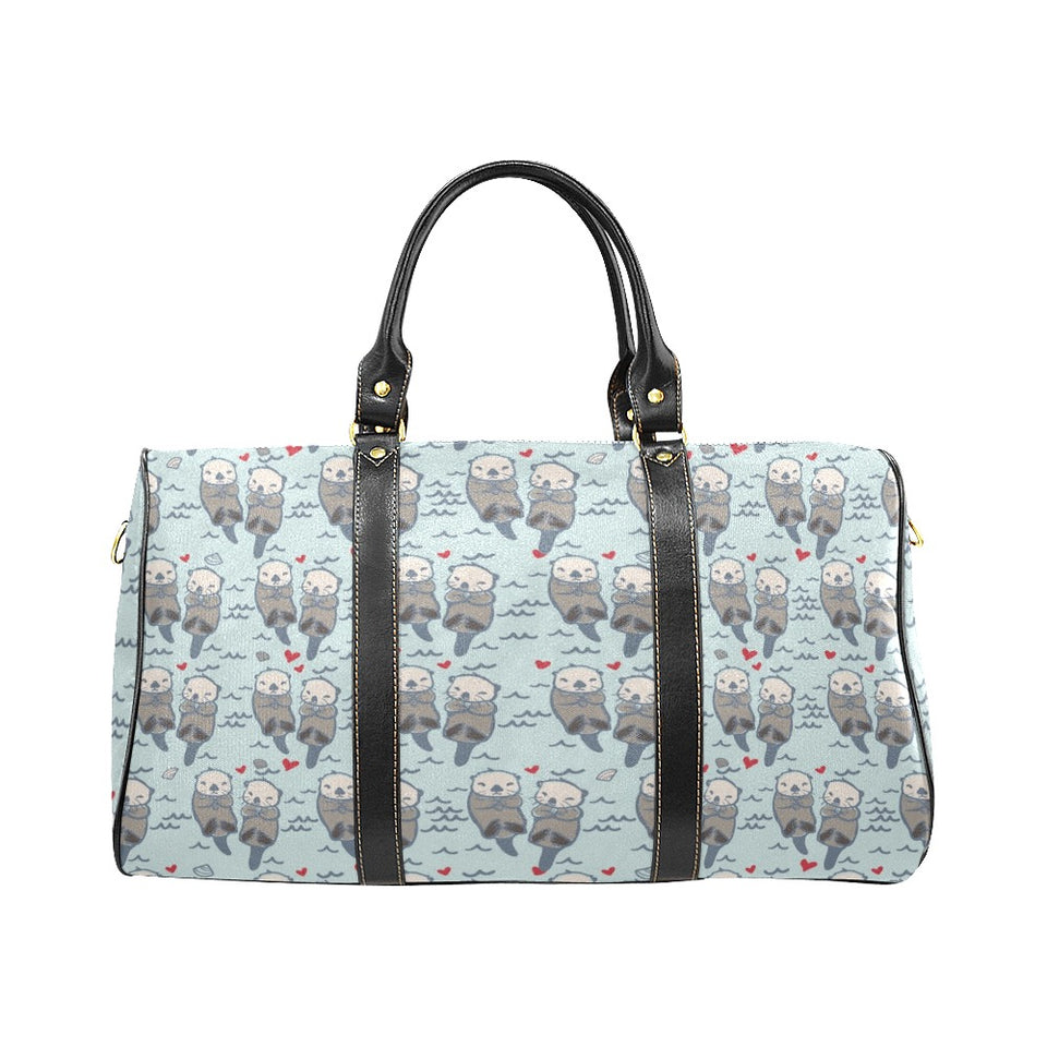 Lovely Sea Otter Pattern Travel Bag
