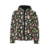 Raccoon watermelon pattern Kids' Boys' Girls' Padded Hooded Jacket