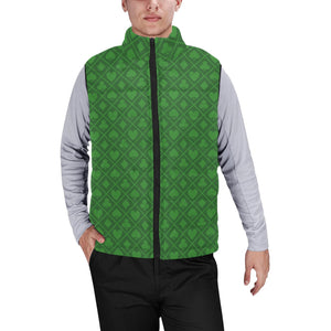 Casino Cards Suits Pattern Print Design 04 Men's Padded Vest