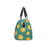 Sun green background Travel Bag