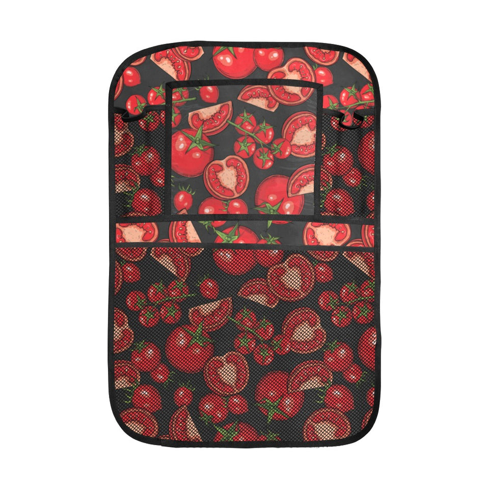 Tomato black background Car Seat Back Organizer