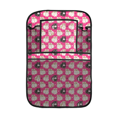 Guinea Pig Pattern Print Design 01 Car Seat Back Organizer