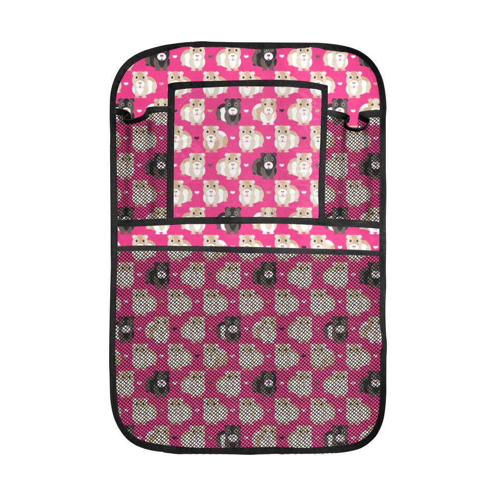 Guinea Pig Pattern Print Design 01 Car Seat Back Organizer