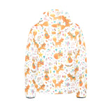 cute tribal fox pattern Kids' Boys' Girls' Padded Hooded Jacket