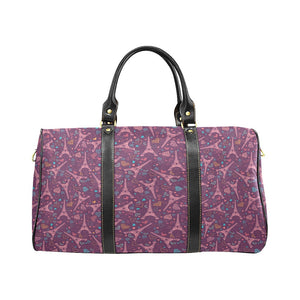 Eiffel Tower Heart Pattern Print Design 04 Travel Bag