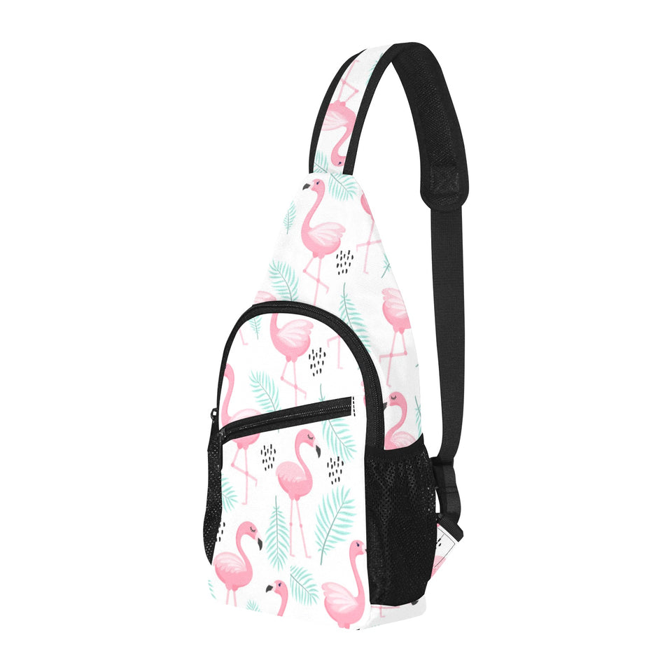 Cute flamingo pattern All Over Print Chest Bag