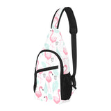 Cute flamingo pattern All Over Print Chest Bag