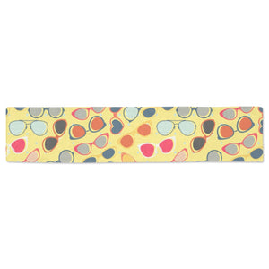 Sun Glasses Pattern Print Design 05 Table Runner
