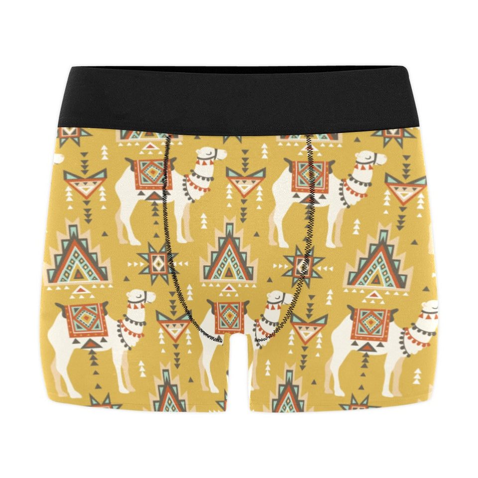 Camels ethnic motif pattern Men's All Over Print Boxer Briefs Men's Underwear