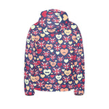 British Pattern Print Design 02 Kids' Boys' Girls' Padded Hooded Jacket