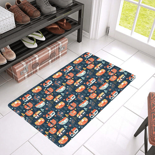 Camper Van Pattern Print Design 05 Doormat