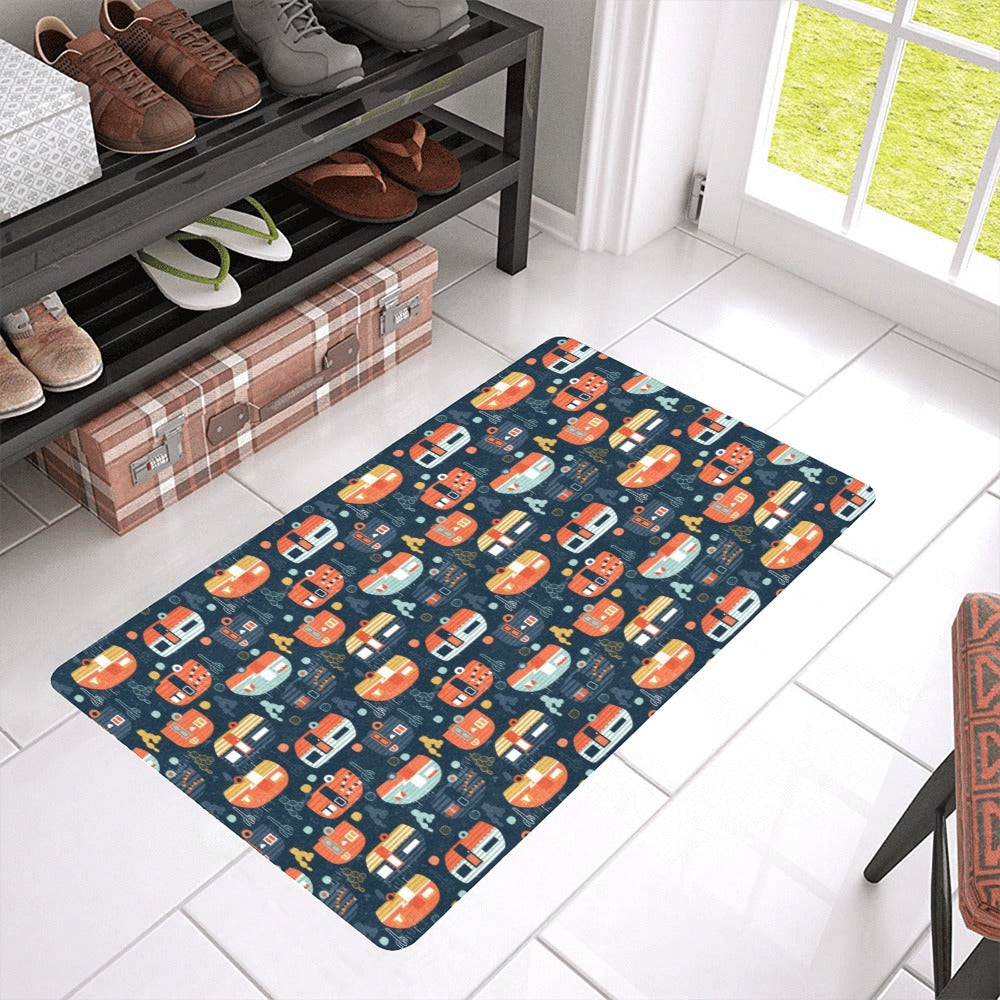 Camper Van Pattern Print Design 05 Doormat