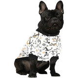 Anchors Rudders pattern All Over Print Pet Dog Round Neck Fuzzy Shirt