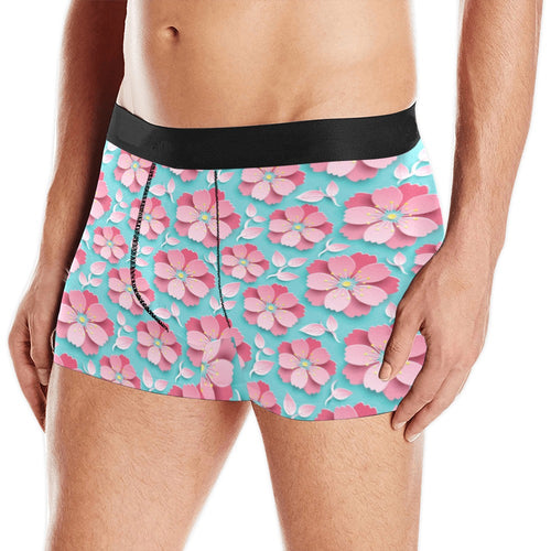 3D sakura cherry blossom pattern Men's All Over Print Boxer Briefs Men's Underwear
