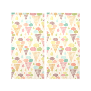 Ice cream cone pattern Gauze Curtain